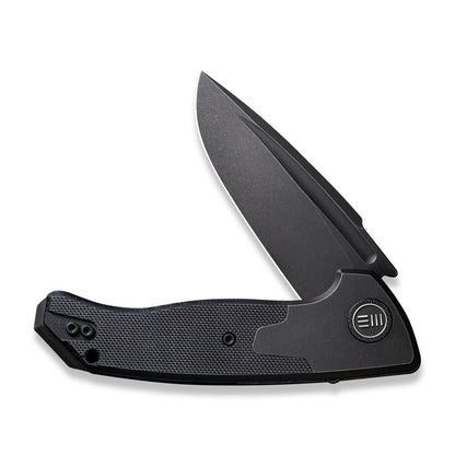 WE Knife Co., Ltd™ Press Check Frame Lock WE20078B-1 Black G10 and Black 6AL4V Titanium CPM 20CV Stainless Steel Pocket Knife