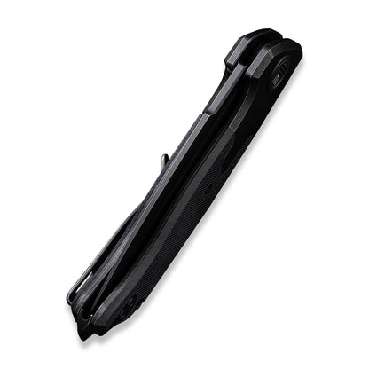 WE Knife Co., Ltd™ Press Check Frame Lock WE20078B-1 Black G10 and Black 6AL4V Titanium CPM 20CV Stainless Steel Pocket Knife