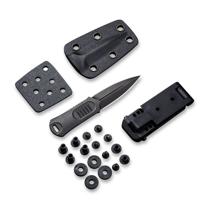 WE Knife Co., Ltd™ OSS Fixed Blade Neck Knife WE2017E Black CPM 20CV Stainless Steel CPM 20CV Stainless Steel Knife