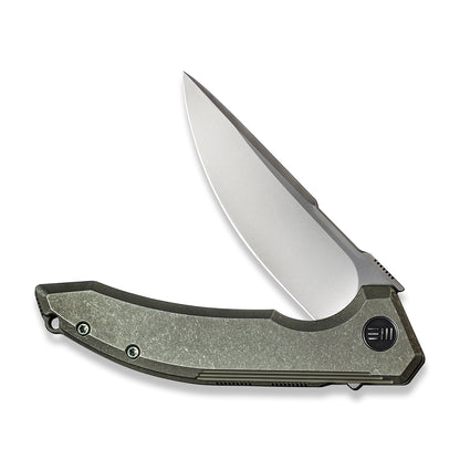 WE Knife Co., Ltd™ Quixotic Frame Lock WE21016-4 Green 6AL4V Titanium CPM 20CV Stainless Steel Pocket Knife