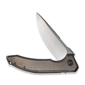 WE Knife Co., Ltd™ Quixotic Frame Lock WE21016-5 Brown 6AL4V Titanium CPM 20CV Stainless Steel Pocket Knife