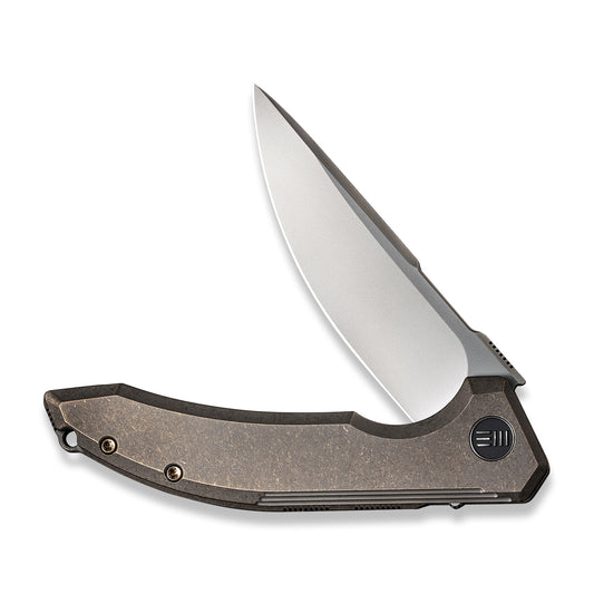 WE Knife Co., Ltd™ Quixotic Frame Lock WE21016-5 Brown 6AL4V Titanium CPM 20CV Stainless Steel Pocket Knife