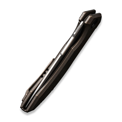 WE Knife Co., Ltd™ Quixotic Frame Lock WE21016-5 Brown 6AL4V Titanium CPM 20CV Stainless Steel Pocket Knife