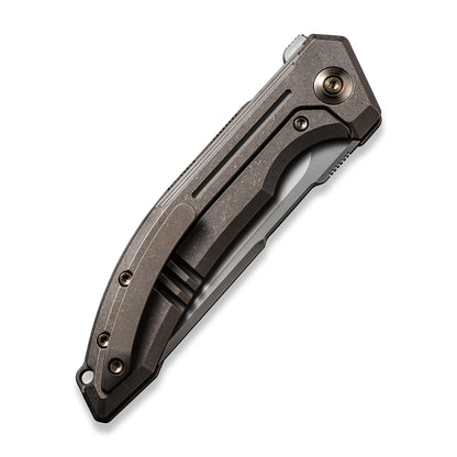 WE Knife Co., Ltd™ Quixotic Frame Lock WE21016-5 Brown 6AL4V Titanium CPM 20CV Stainless Steel Pocket Knife
