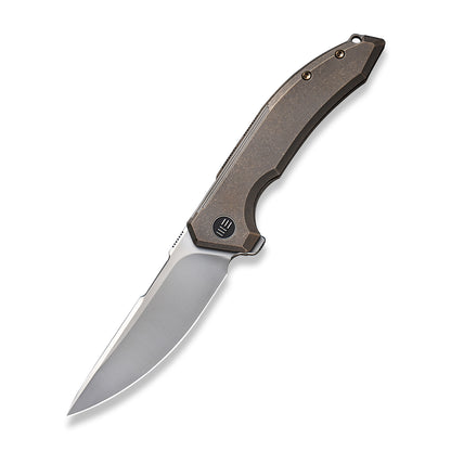 WE Knife Co., Ltd™ Quixotic Frame Lock WE21016-5 Brown 6AL4V Titanium CPM 20CV Stainless Steel Pocket Knife