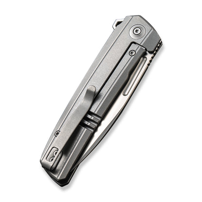 WE Knife Co., Ltd™ Speedster Frame Lock WE21021B-1 Gray 6AL4V Titanium CPM 20CV Stainless Steel Pocket Knife