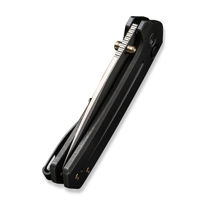WE Knife Co., Ltd™ Culex Button Lock WE21026B-3 Black 6AL4V Titanium CPM 20CV Stainless Steel Pocket Knife