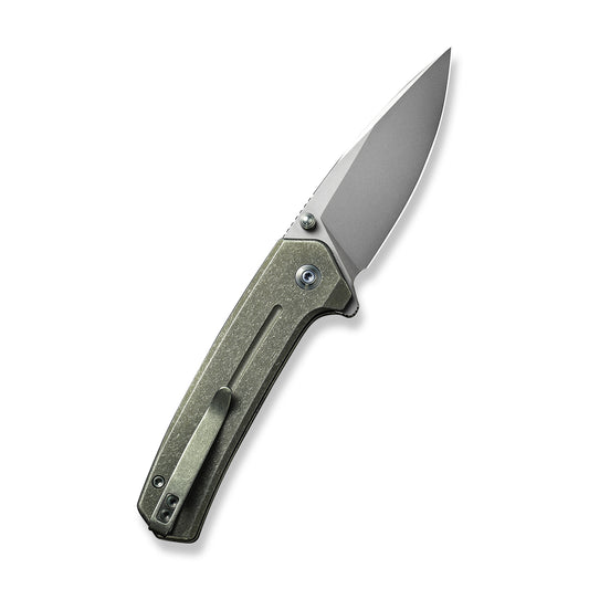 WE Knife Co., Ltd™ Culex Button Lock WE21026B-5 Green 6AL4V Titanium CPM 20CV Stainless Steel Pocket Knife