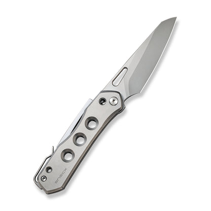 WE Knife Co., Ltd™ Vision R Lever Lock WE21031-1 Gray 6AL4V Titanium CPM 20CV Stainless Steel Pocket Knife