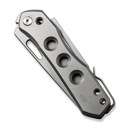 WE Knife Co., Ltd™ Vision R Lever Lock WE21031-1 Gray 6AL4V Titanium CPM 20CV Stainless Steel Pocket Knife