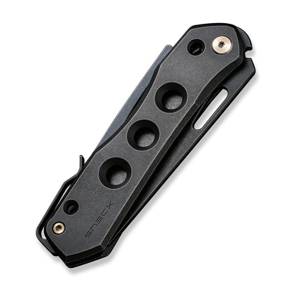 WE Knife Co., Ltd™ Vision R Lever Lock WE21031-2 Black 6AL4V Titanium CPM 20CV Stainless Steel Pocket Knife