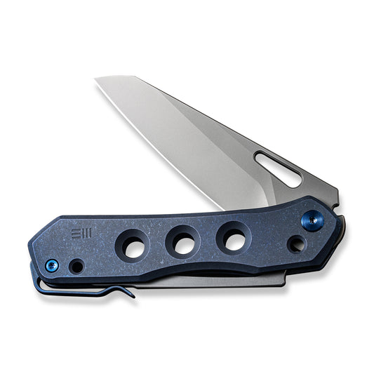 WE Knife Co., Ltd™ Vision R Lever Lock WE21031-3 Blue 6AL4V Titanium 20CV Stainless Steel Pocket Knife