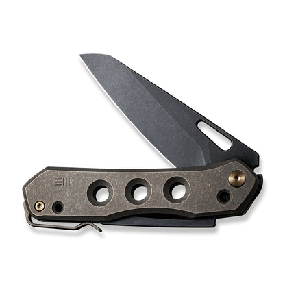 WE Knife Co., Ltd™ Vision R Lever Lock WE21031-4 Bronze 6AL4V Titanium CPM 20CV Stainless Steel Pocket Knife