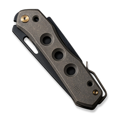 WE Knife Co., Ltd™ Vision R Lever Lock WE21031-4 Bronze 6AL4V Titanium CPM 20CV Stainless Steel Pocket Knife