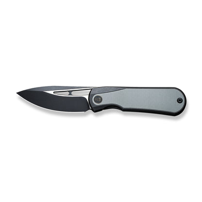 WE Knife Co., Ltd™ Baloo Frame Lock WE21033-1 Gray G10 and Black 6al4v Titanium CPM 20CV Stainless Steel Pocket Knife