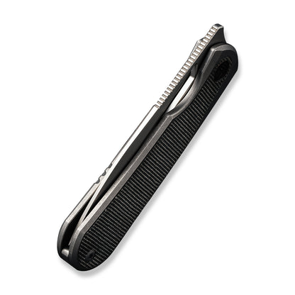 WE Knife Co., Ltd™ Baloo Frame Lock WE21033-4 Green Micarta and Gray 6al4v Titanium CPM 20CV Stainless Steel Pocket Knife
