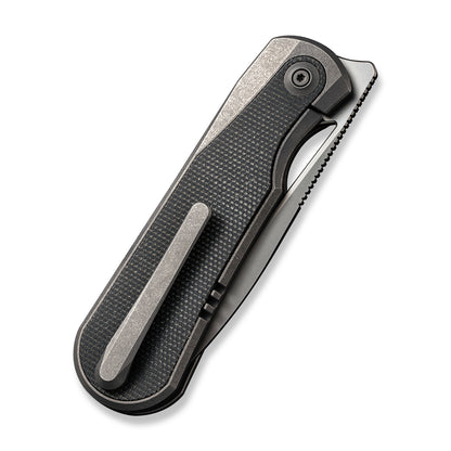 WE Knife Co., Ltd™ Baloo Frame Lock WE21033-4 Green Micarta and Gray 6al4v Titanium CPM 20CV Stainless Steel Pocket Knife