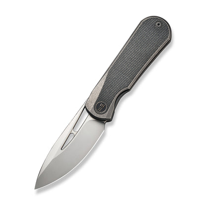 WE Knife Co., Ltd™ Baloo Frame Lock WE21033-4 Green Micarta and Gray 6al4v Titanium CPM 20CV Stainless Steel Pocket Knife