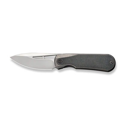 WE Knife Co., Ltd™ Baloo Frame Lock WE21033-4 Green Micarta and Gray 6al4v Titanium CPM 20CV Stainless Steel Pocket Knife