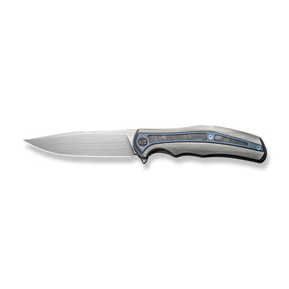 WE Knife Co., Ltd™ Zonda Frame Lock WE22016-4 Gray Titanium and Carbon Fiber CPM-20CV Stainless Steel Pocket Knife