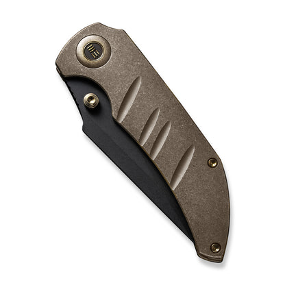 WE Knife Co., Ltd™ Riff-Raff Frame Lock 22020B-1 Bronze 6AL4V Titanium CPM 20CV Stainless Steel Pocket Knife