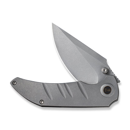 WE Knife Co., Ltd™ Riff-Raff Frame Lock 22020B-3 Gray 6AL4V Titanium CPM-20CV Stainless Steel Pocket Knife