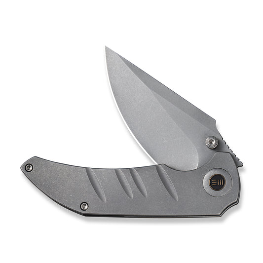 WE Knife Co., Ltd™ Riff-Raff Frame Lock 22020B-3 Gray 6AL4V Titanium CPM-20CV Stainless Steel Pocket Knife