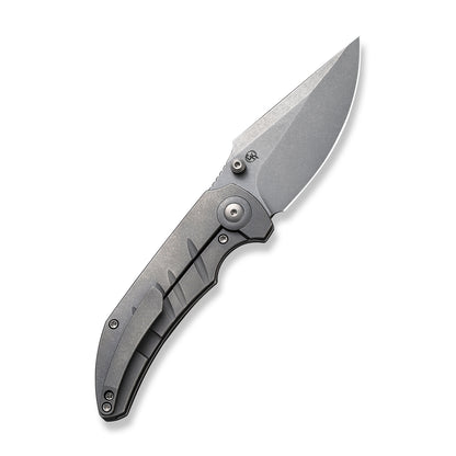 WE Knife Co., Ltd™ Riff-Raff Frame Lock 22020B-3 Gray 6AL4V Titanium CPM-20CV Stainless Steel Pocket Knife