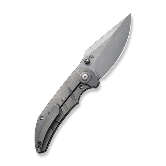WE Knife Co., Ltd™ Riff-Raff Frame Lock 22020B-3 Gray 6AL4V Titanium CPM-20CV Stainless Steel Pocket Knife