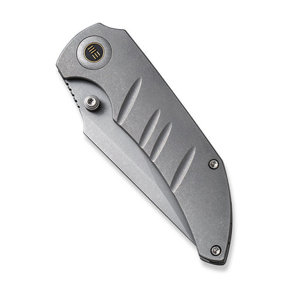 WE Knife Co., Ltd™ Riff-Raff Frame Lock 22020B-3 Gray 6AL4V Titanium CPM-20CV Stainless Steel Pocket Knife