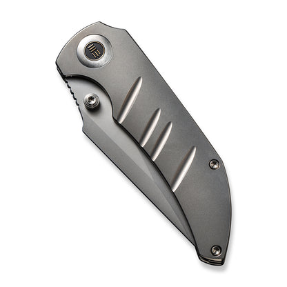 WE Knife Co., Ltd™ Riff-Raff Frame Lock 22020B-4 Bead Blasted 6AL4V Titanium CPM-20CV Stainless Steel Pocket Knife