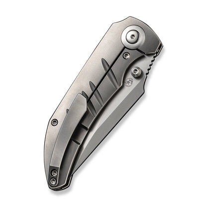 WE Knife Co., Ltd™ Riff-Raff Frame Lock 22020B-4 Bead Blasted 6AL4V Titanium CPM-20CV Stainless Steel Pocket Knife