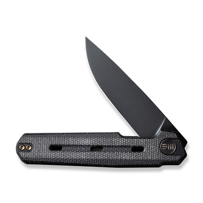 WE Knife Co., Ltd™ Navo Liner Lock 22026-1 Black Canvas Micarta CPM-20CV Stainless Steel Pocket Knife