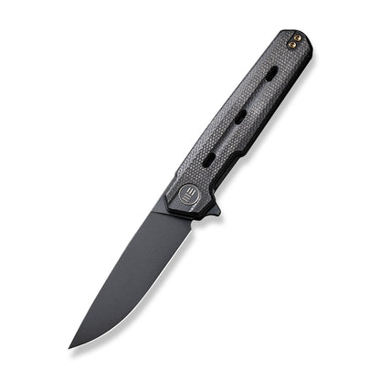 WE Knife Co., Ltd™ Navo Liner Lock 22026-1 Black Canvas Micarta CPM-20CV Stainless Steel Pocket Knife