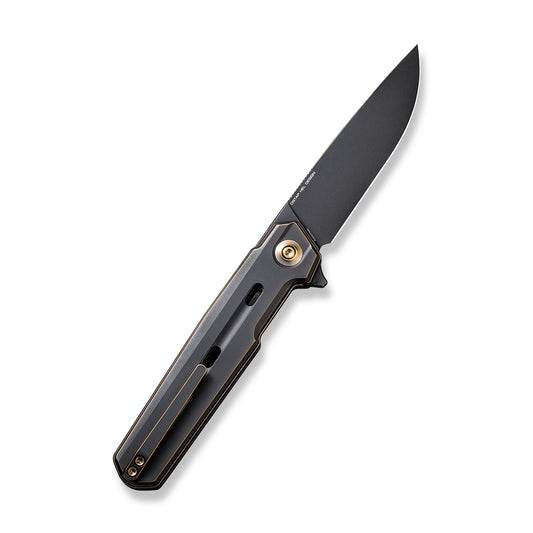 WE Knife Co., Ltd™ Navo Liner Lock 22026-3 Black & Bronze 6AL4V Titanium CPM 20CV Stainless Steel Pocket Knife