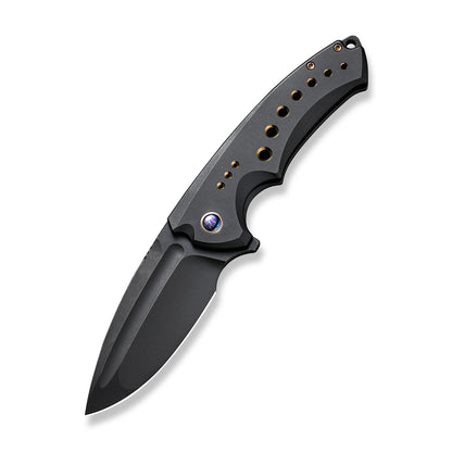 WE Knife Co., Ltd™ Nexusia Frame Lock WE22044-1 Black Titanium CPM-20CV Stainless Steel Pocket Knife