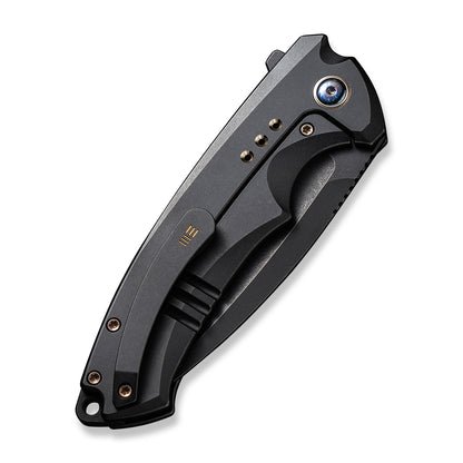 WE Knife Co., Ltd™ Nexusia Frame Lock WE22044-1 Black Titanium CPM-20CV Stainless Steel Pocket Knife