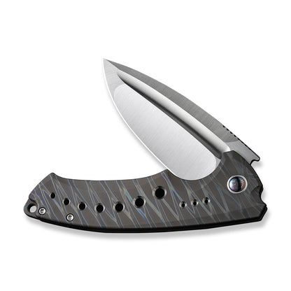 WE Knife Co., Ltd™ Nexusia Frame Lock WE22044-3 Flamed Titanium CPM-20CV Stainless Steel Pocket Knife