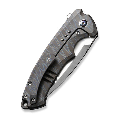 WE Knife Co., Ltd™ Nexusia Frame Lock WE22044-3 Flamed Titanium CPM-20CV Stainless Steel Pocket Knife