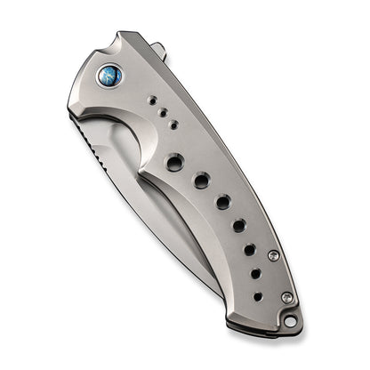 WE Knife Co., Ltd™ Nexusia Frame Lock WE22044-4 Gray Titanium CPM-20CV Stainless Steel Pocket Knife