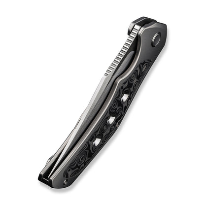 WE Knife Co., Ltd™ Magnetron Frame Lock 18058-2 Titanium and 'rose' Carbon Fiber CPM 20CV Stainless Steel Pocket Knife