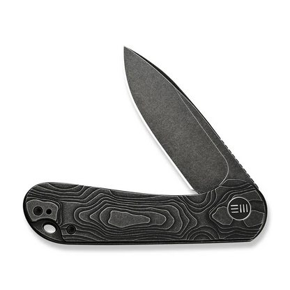 WE Knife Co., Ltd™ Elementum Frame Lock WE18062XA-1 Black Anodized 6AL4V Titanium CPM MagnaCut Stainless Steel Pocket Knife