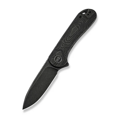 WE Knife Co., Ltd™ Elementum Frame Lock WE18062XA-1 Black Anodized 6AL4V Titanium CPM MagnaCut Stainless Steel Pocket Knife