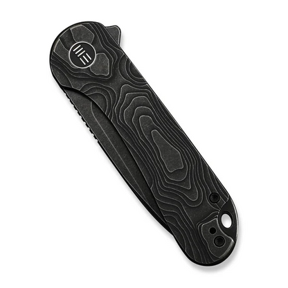 WE Knife Co., Ltd™ Elementum Frame Lock WE18062XA-1 Black Anodized 6AL4V Titanium CPM MagnaCut Stainless Steel Pocket Knife