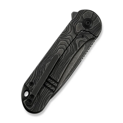WE Knife Co., Ltd™ Elementum Frame Lock WE18062XA-1 Black Anodized 6AL4V Titanium CPM MagnaCut Stainless Steel Pocket Knife