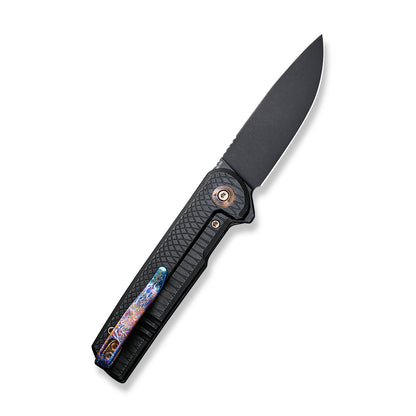 WE Knife Co., Ltd™ Charith Frame Lock WE20056-1 Black 6AL4V Titanium CPM 20CV Stainless Steel Pocket Knife