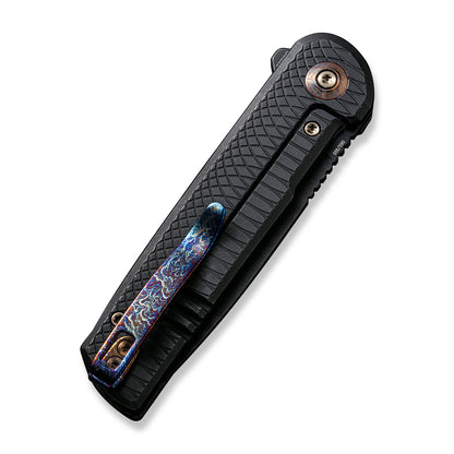 WE Knife Co., Ltd™ Charith Frame Lock WE20056-1 Black 6AL4V Titanium CPM 20CV Stainless Steel Pocket Knife
