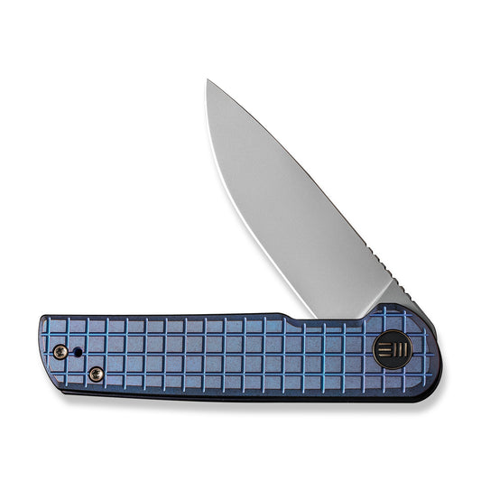 WE Knife Co., Ltd™ Charith Frame Lock WE20056B-1 Blue 6AL4V Titanium CPM 20CV Stainless Steel Pocket Knife