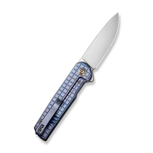 WE Knife Co., Ltd™ Charith Frame Lock WE20056B-1 Blue 6AL4V Titanium CPM 20CV Stainless Steel Pocket Knife