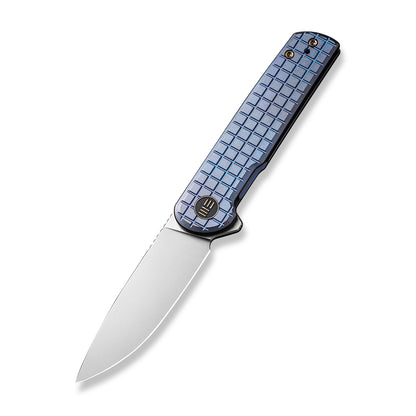 WE Knife Co., Ltd™ Charith Frame Lock WE20056B-1 Blue 6AL4V Titanium CPM 20CV Stainless Steel Pocket Knife